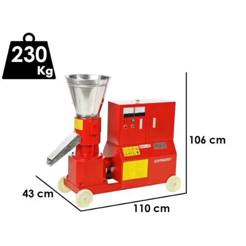 GeoTech EWPM200T – Dreiphasen-Pelletpresse – Neu