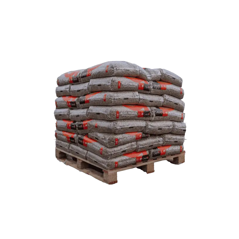 Pellets Crépito – Halbe Palette mit 36 Säcken à 15 kg (540 kg)