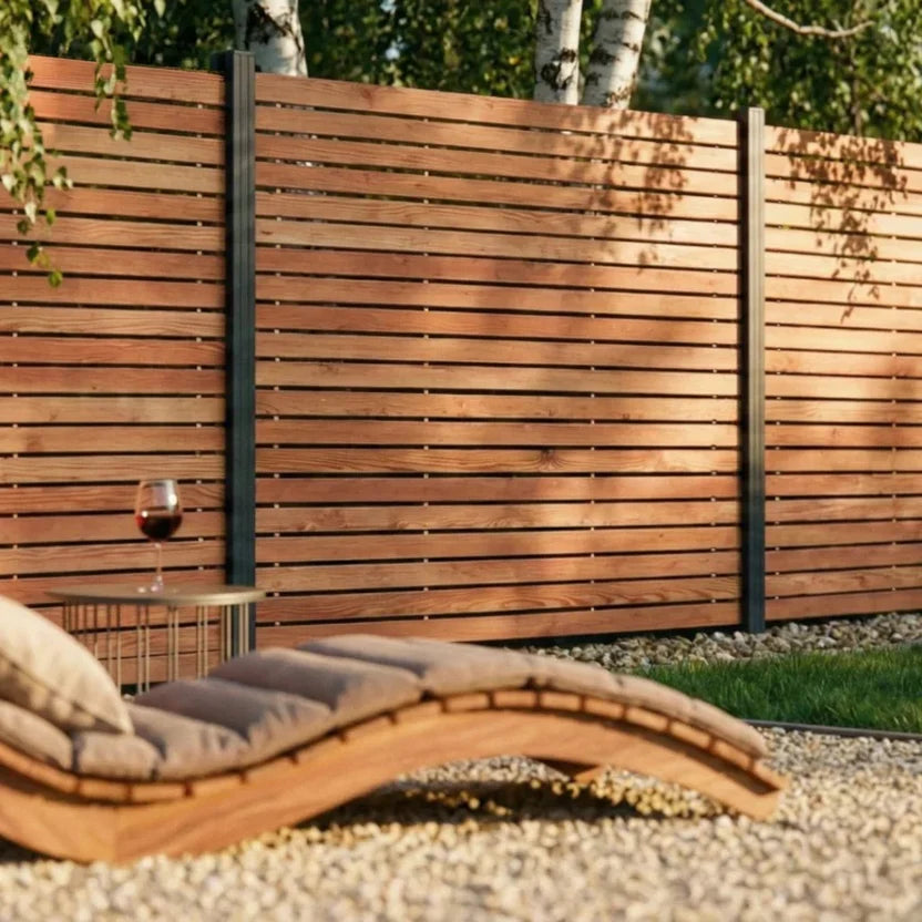 Steckzaun Taiga 180x180 cm – Lärche